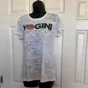 YOGINI semi sheer white shirt top Spiritual Gangster